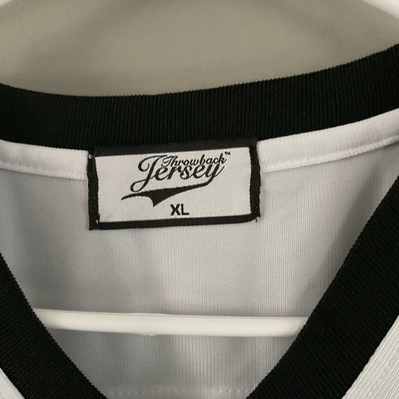 Permian White and Black Men's throwback Jersey - Picture 6 of 6